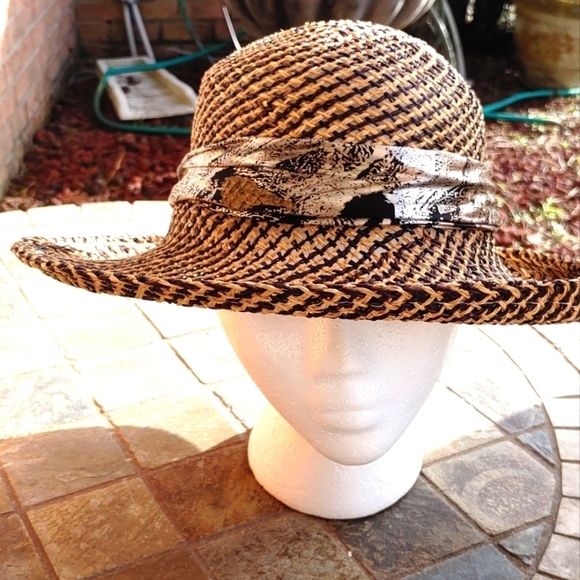 NEW CLASSY SUMMER BEACH HAT WITH SASH & BOW - Picture 3 of 14